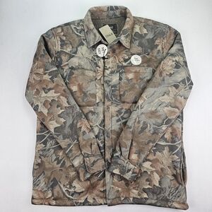 Nomad Shirt Jacket Mens Medium (Multi Fall Color)Sherpa Lined Waffle Shacket NWT